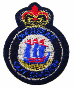 “ワッペン屋さんラボ　オリジナルワッペン” エンブレム　　紺色ワッペン