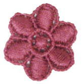 “ワッペン屋さんラボ　オリジナルワッペン” ローズのお花　　ワッペン