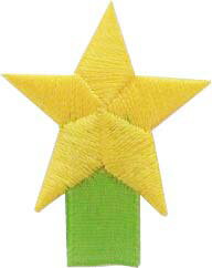 “ワッペン屋さんラボオリジナル”星名札付けワッペン 　星ワッペン（アイロン接着タイプ）