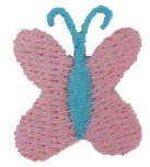 “ワッペン屋さんラボ　オリジナルワッペン” ちょうちょさん　ワッペン（アイロン接着タイプ）