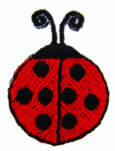 “ワッペン屋さんラボ　オリジナルワッペン” てんとう虫　ワッペン（アイロン接着タイプ）