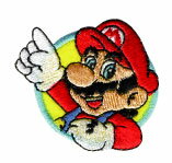 スーパーマリオ　マリオ2　 シール/アイロン接着タイプワッペン両用タイプ