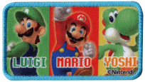 樂天商城 - スーパーマリオ マリオ＆ルイージ＆ヨッシー ワッペン (アイロン接着タイプ）
