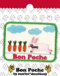 Bon Poche うさぎ ワッペン (アイロン接着タイプ) Bon Poche うさぎ ワッペン (アイロン接着タイプ)