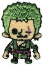 ONE PIECE PANSON WORKSワンピース ロロノア・ゾロ3 ワッペン シール/アイロン接着 両用タイプ