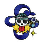 ONE PIECE ワンピース 海賊旗　ナミ ワッペン シール/アイロン接着　両用タイプ