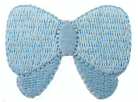 “ワッペン屋さんラボ　オリジナルワッペン” ブルーリボン MMワッペン（アイロン接着タイプ）