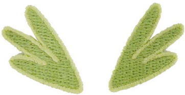 “ワッペン屋さんラボ　オリジナルワッペン” 羽ワッペン（アイロン接着タイプ）