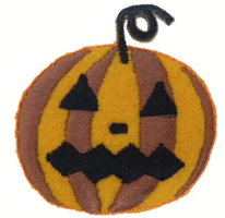 “ワッペン屋さんラボ オリジナルワッペン” ハロウィンのかぼちゃ ワッペン（アイロン接着タイプ）