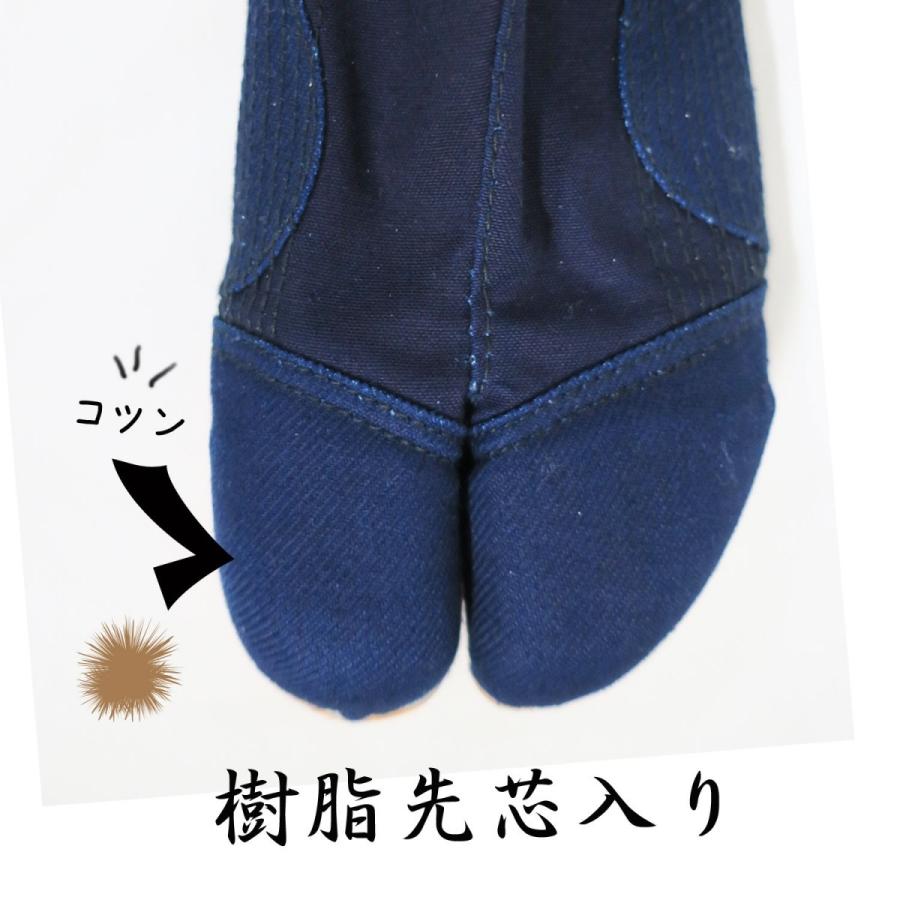 椿モデル 藍染たび 樹脂先芯入り 作業着 足袋...の紹介画像2