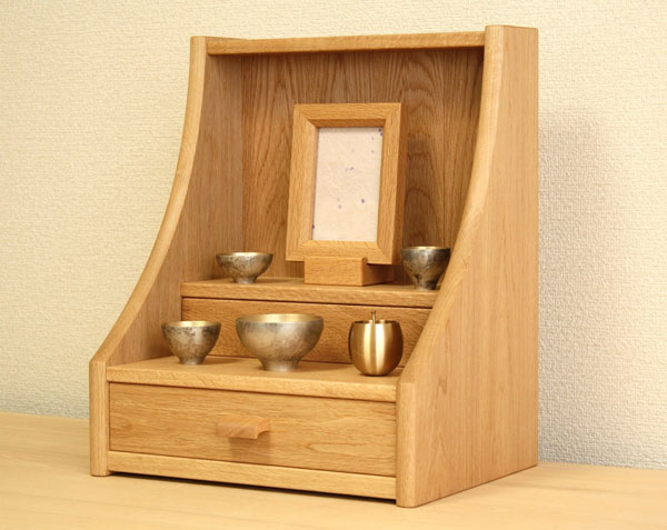 姫オープン仏壇 【受注生産品発送まで2ヶ月ほど】 現代仏壇　扉なし仏壇　オープンタイプ仏壇　小型仏壇　モダン仏壇　ミニ仏壇　森林工芸館