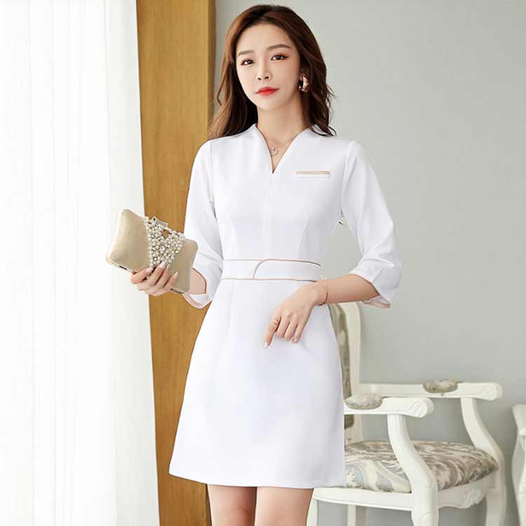 ユニフォーム レディース エステ サロン 女性 ネイル 半袖 ワンピース 長袖 美容 歯科衛生士 制服 医療..