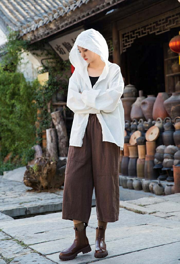 パーカー レディース 春 夏 リネン コットン シャツ ライトアウター 軽アウター 長袖 UVカット 綿麻 パーカー ジャケット カーディガン フード付き 長袖 紫外線対策 日焼け防止 女性用 大人 女の子 大きいサイズ おしゃれ リゾート ビーチ