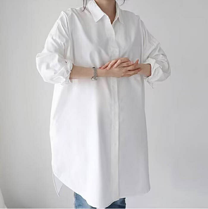 シャツ チュニック ドルマン レディース 透け感あり ブラウス ロング 夏 春 秋 シャツ ミディアム丈 チュニック ロングシャツ おしゃれ 七分袖 シアーシャツ チュニック丈 大人 おしゃれ 無地 透け感 シンプル ゆったり カジュアル ゆるっと