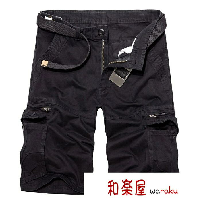 【2点600円割引】メンズ ミリタリー ハーフパンツ 五分丈 半ズボン カーゴパンツ ショートパンツ チノパン ショーツ ボトムス ショーツ 短パン カーゴ 無地 ストレッチ 春夏 仕事着 制服