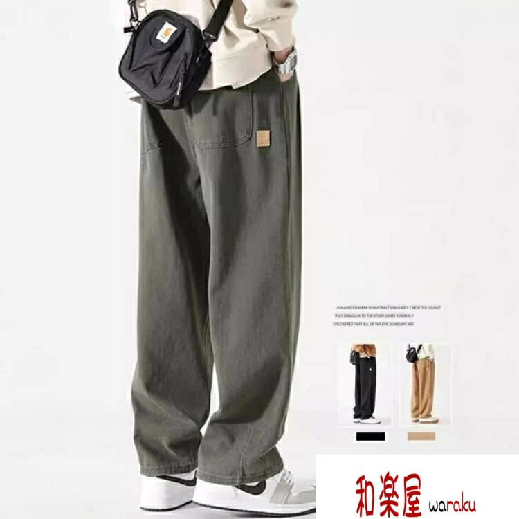 Cargo Pants - 【2点600円割引】ミリタリーパンツ 無地 カーゴパンツ オールシーズン ワークパンツ ゆったり 長ズボン ストレートパンツ メンズ 通気性 イージーパンツ