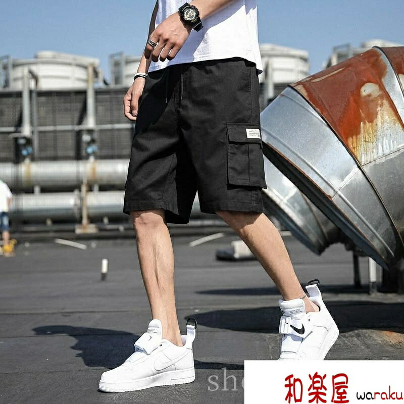 Rakuten - 【2点600円割引】イージーパンツ おしゃれ ショートパンツ 大きいサイズ ゆったり カーゴパンツ ボトムス 夏用 ハーフパンツ 涼しい 夏