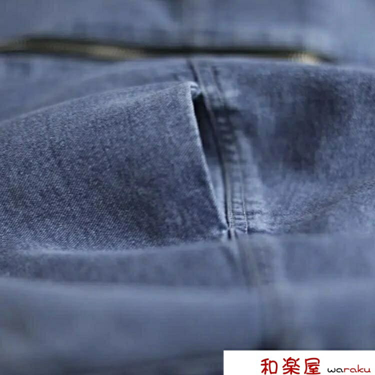 大きいサイズ Gジャン ゆったり ノーカラージャケット デニムジャケット アウター 体型カバー ノーカラーデニムジャケット