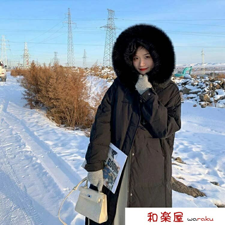 Down Coat - 【2点600円割引】ダウンジャケット レディース ダウンコート ロング丈 暖かい アウター 防寒 長袖 軽量 フェイクファー おしゃれ カジュアル きれいめ かわいい ゆったり 冬物 冬服 厚手 フード付き 通勤 体型カバー シンプル