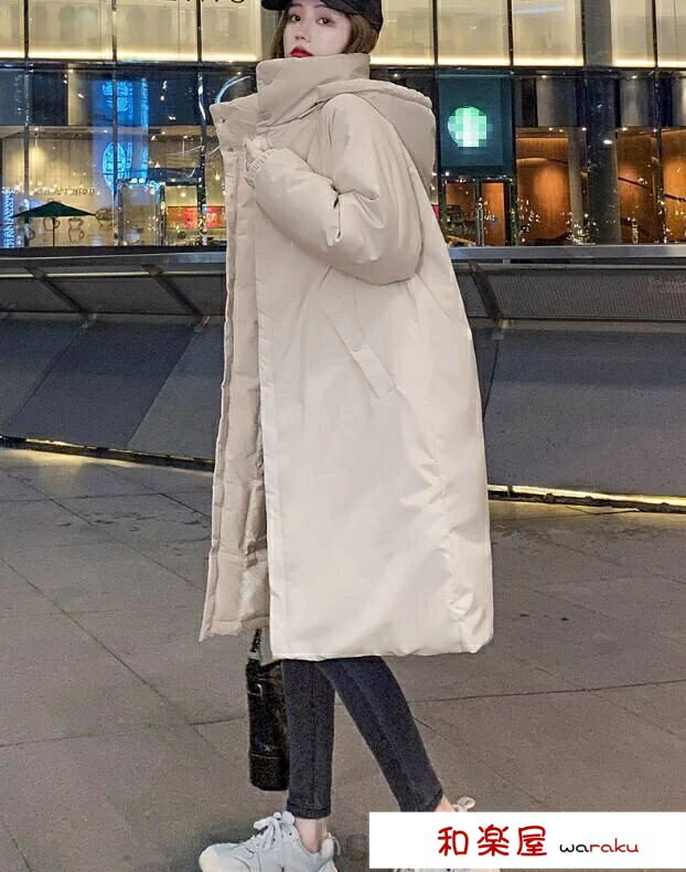 Down Coat - 【2点600円割引】ダウンジャケット レディース ダウン 中綿ジャケット コート 女性用 中綿コート ダウンコート ロング丈 秋冬 体型カバー シンプル 冬アウター 厚手