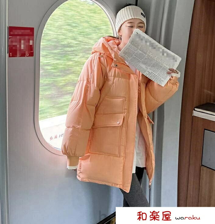 樂天商城 - 【2点600円割引】中綿ジャケット 女性用 ロング丈 レディース ダウンコート 韓国風 フード付き ダウンジャケット 厚手 ブルゾン 中綿コート アウター 大人 通勤