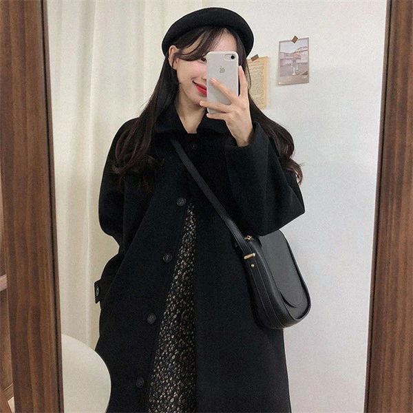 Turn-Down Collar Coat - 【2点600円割引】ステンカラーコート 冬服 レディース ジャケット コート チェスターコート レディース 秋冬 通勤 ロングコート 長袖 秋アウター 秋コート おしゃれ 秋冬物 冬服 アウター 大人 ゆったり