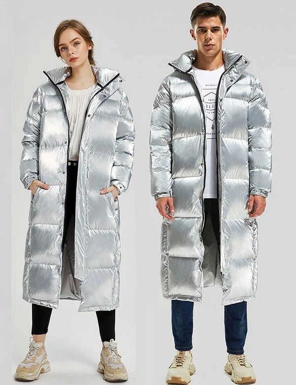 【2点600円割引】ダウンコート レディース メンズ ビジネス 男女兼用 超ロングダウンコート ペアルク ダウンコート ベンチコート 防寒性抜群 大きいサイズ スタンドカラー ダウン90% 暖かい 厚手 防寒 撥水 軽量 あったか ファー付き シルバー M L XL 2XL 3XLdb270s1s1g5