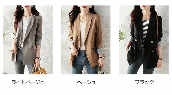 樂天商城 - 【2点600円割引】ジャケット レディース 長袖 春コート 春アウター アウター 春 夏 秋 入学式 入園式 謝恩会 卒園式 卒業式 フォーマル 通勤 オフィス ビジネス 女性 母 ママ カジュアル 冷房対策 ベージュ ブラック S M L 2L 3L 4L 5L dm118t2t2g5