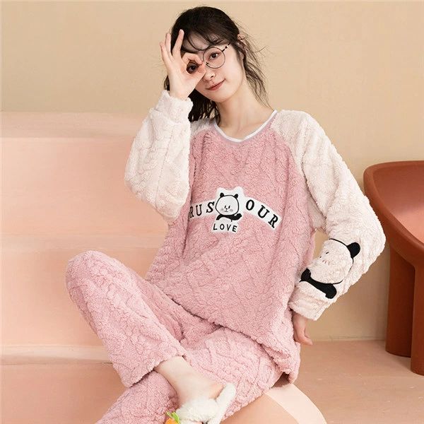 ルームウェア もこもこ レディース 着る毛布 可愛い 冬 長袖 大きいサイズ 秋冬 上下セット パンツ ボア 防寒 保温 パジャマ 部屋着 ふわふわ あったか かわいい ピンク 長袖 クリスマス