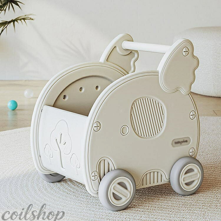 手押し車 キッズワゴン おもちゃ 2歳 ボックス 知育玩具 押し車 歩行器 ベビーウォ...