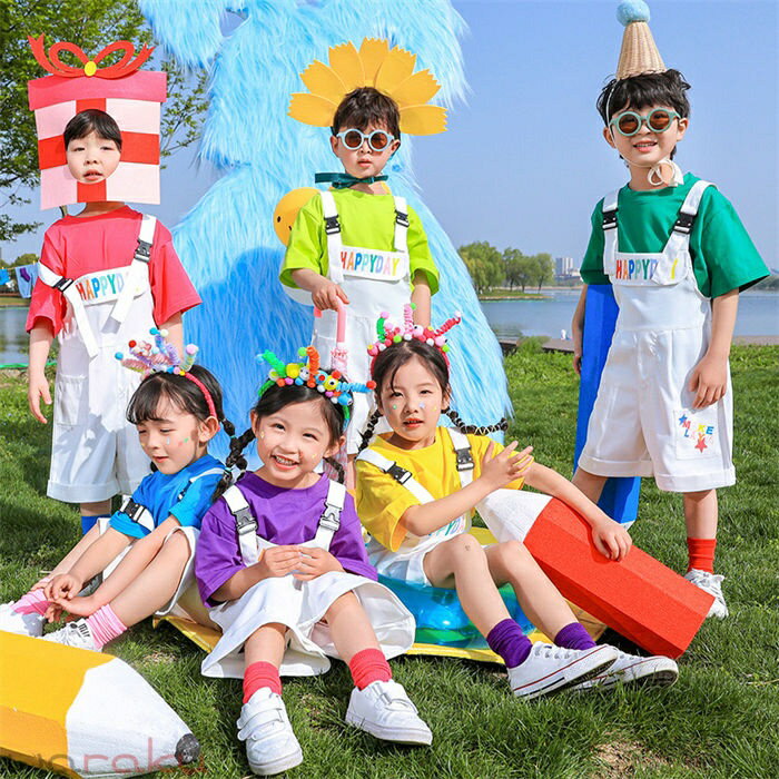 Rakuten - 子供用 キッズ 単品 サロペット/Tシャツ 学生服 ジュニア 女の子 男の子 運動会 練習着 スポーツ クラス 体育祭 サークル 幼稚園 保育園 卒業式 チアリーダー ガールズ ステージ 合唱 舞台 団体服