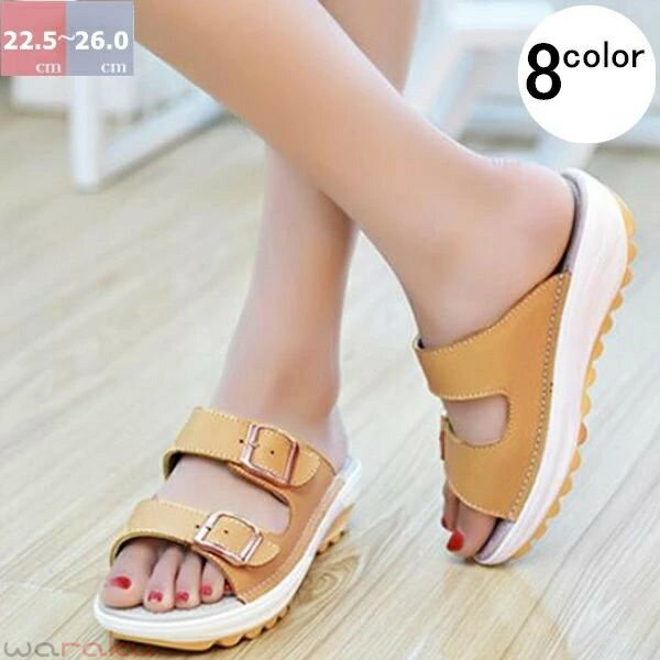 【送料無料】 サンダル ミュール ウエッジソール サンダル 白 ブラック 黒 ウェッジソール レディース靴 婦人靴 歩きやすい らくちん かわいい りぼん 厚底ウェッジ 春夏リワード 靴 レディース コスプレ ウエッジソールサンダル レディースカジュアル サボ