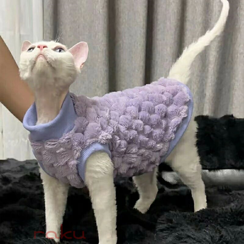 秋 冬 キャットウェア ふわふわ 寒さ対策 デ...の紹介画像2