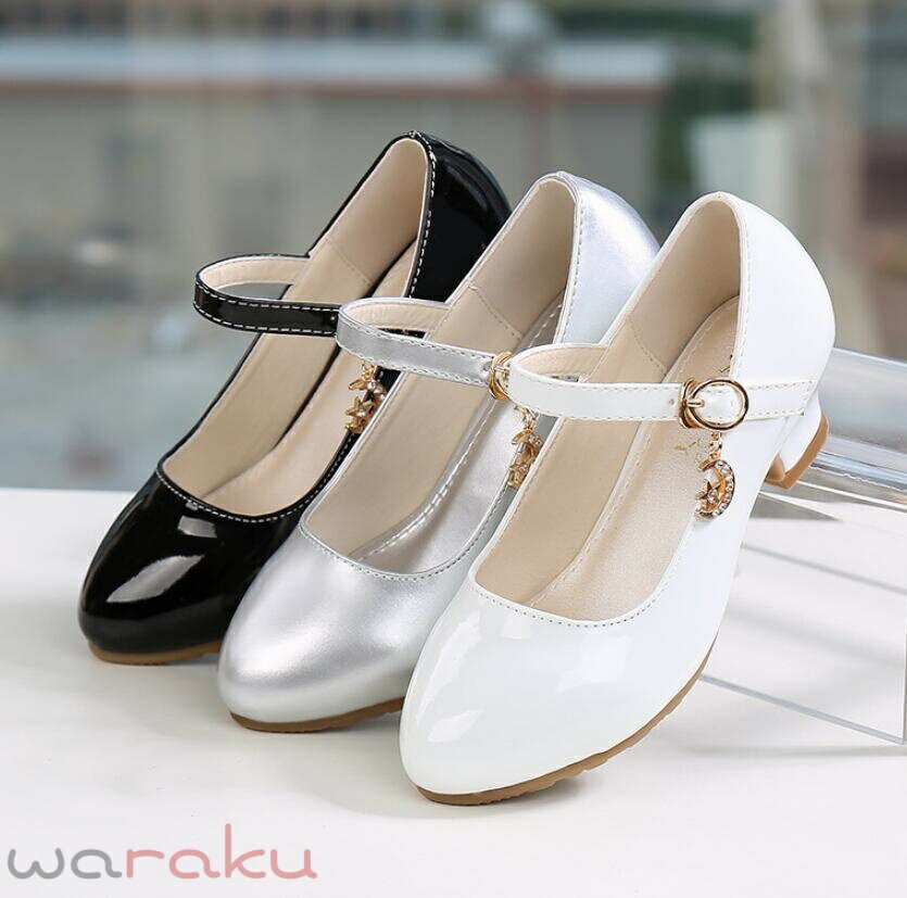 Formal Shoes - フォーマルシューズ パンプス 女の子 靴 子供 ピアノ発表会 シューズ キッズ フォーマル靴 子供靴 結婚式 プリンセス ドレスシューズ コンクール 入学 小学生 ジュニア