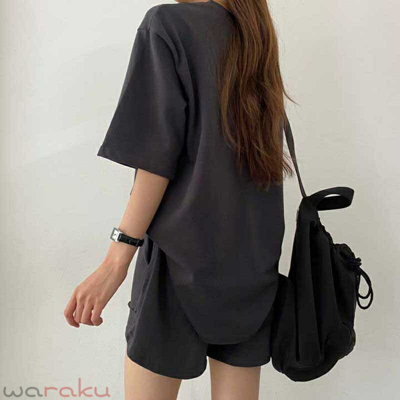 スポーツウェア レディース 2点セット 上下セット 女性 女子 Tシャツ+ショートパンツ ルームウェア 部屋着 セットアップ Tシャツ パーカー ショートパンツ ランニング トレーナー スウェット 運動着 スポーツウェア 夏 ヨガウェア トレーニングウェア ランニングウェア