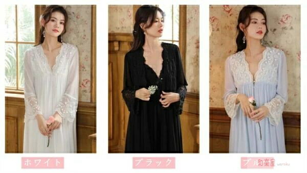 ルームウェア パジャマ レディース　セクシー パジャマワンピース お姫様　2点セット　パジャマ レディ..