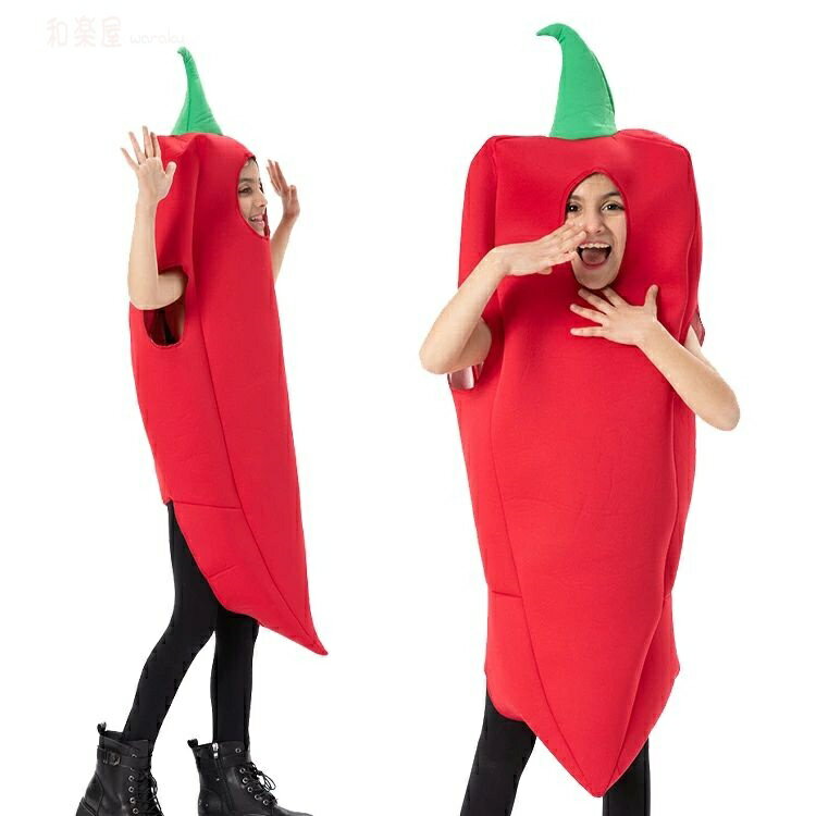 ハロウィン 全身 衣装 子供 男の子 トウガラシ 衣装 コスチューム 仮装 ハロウィン 衣装 ハロウィーン..