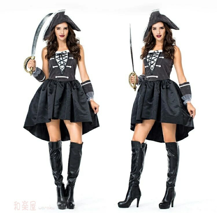 大人用 ハロウィン 衣装 女性 女海賊 ジャック船長パイレーツオブカリビアン レディース ガールズ ハロウィン 仮装 ハロウィーン用品 ハロウィン コスプレ 衣...