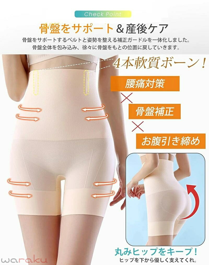 ガードル 補正下着 骨盤補正 【すぐにお腹引き締め・部位別着圧】 産後 骨盤ガード...