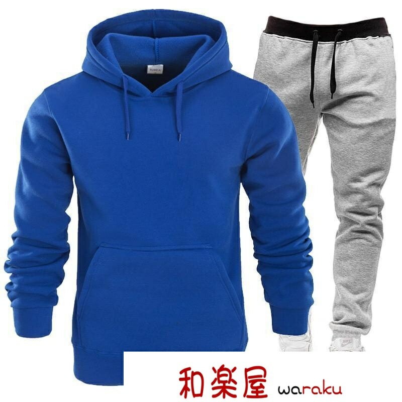 Sweat Pants - 【2点600円割引】セットアップ 上下セット メンズ パーカー ロングパンツ チノパン 長袖 スポーツウェア 運動 フード スエット スウェット 春 秋 冬 おしゃれ 大きいサイズ