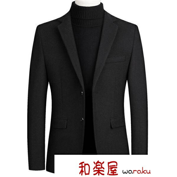 【2点600円割引】ジャケット メンズ テーラージャケットド ブレザー 無地 ウールスーツ ウールジャケット ビジネスアウター 紳士服 通勤 スリム カジュアル 春 秋 3