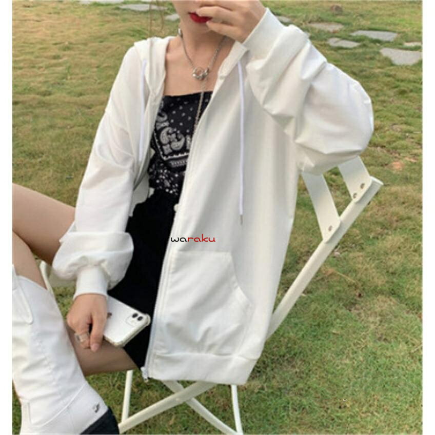 パーカー レディース ジップパーカー フード付き 長袖 薄手 無地 紫外線対策 トップス カジュアル スポーツ 自・ キレイめ おしゃれ シンプル 20代 30代 40代