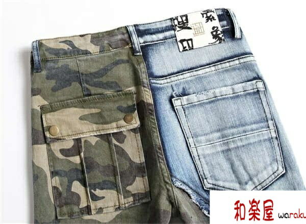 メンズ デニム パンツ ダメージ ジーンズ ストレート Gパン ジーパン アメカジ メンズジーンズ ズボン・