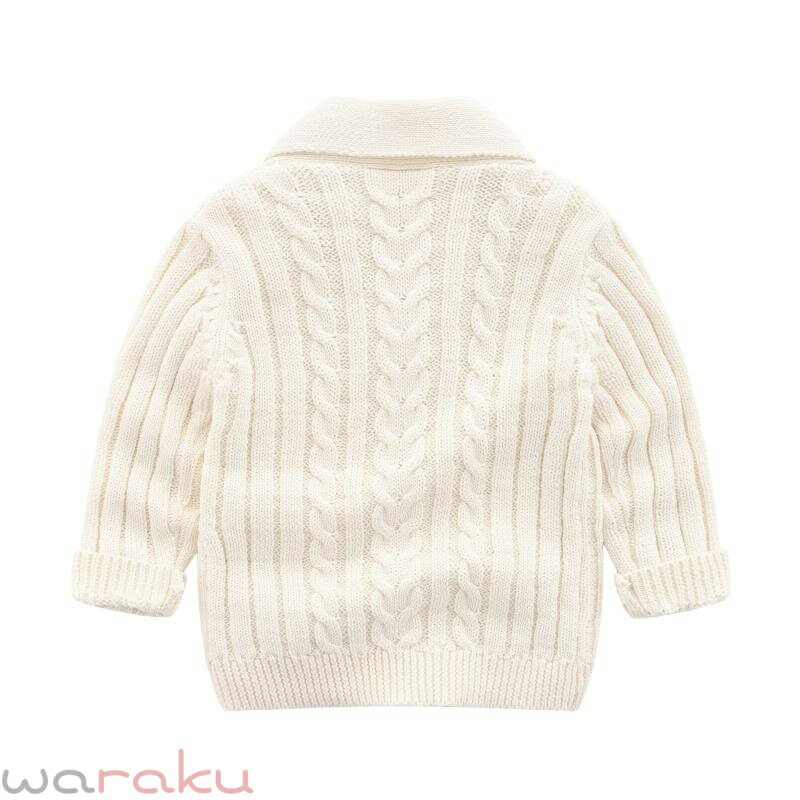 ベビー服 男の子 ニット カーディガン コットン 幼児 トップス 長袖 春秋 保温 無...