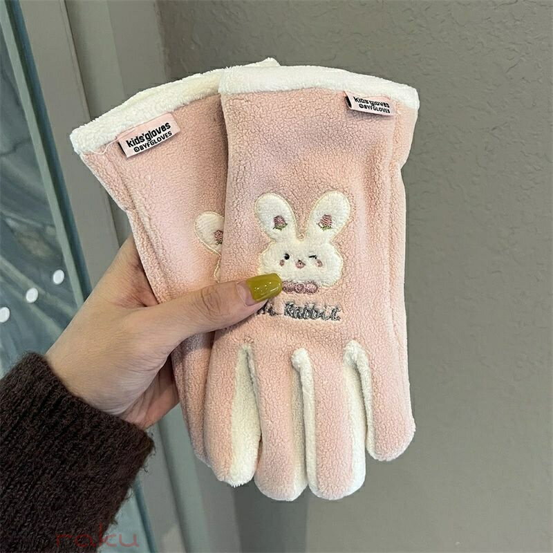 Gloves - 送料無料 ベビー 手袋 女の子 男の子 グローブ 冬物 防寒手袋 韓国ファション てぶくろ 7-13歳 五本指 指あり 手ぶくろ 冬用 外出 通学 可愛い あったか 手首 防寒対策 アウトドア クリスマス プレゼント フリーサイズ 楽天海外通販