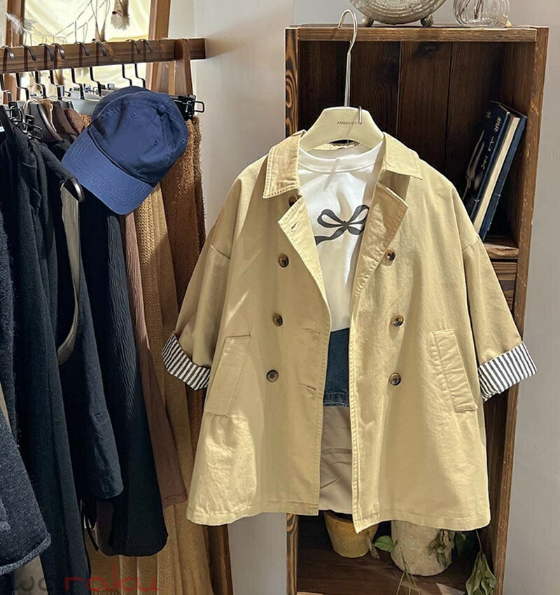 送料無料 女の子 トレンチコート 子供コート コート 子供服 ロングコート 上着 トップス スプリングコート 春 秋 子供服 アウター 子ども ガールズ ジュニア きれいめ おしゃれ 可愛い かわいい フォーマル 卒業式 入学式 子供服韓国ファッション 楽天海外通販