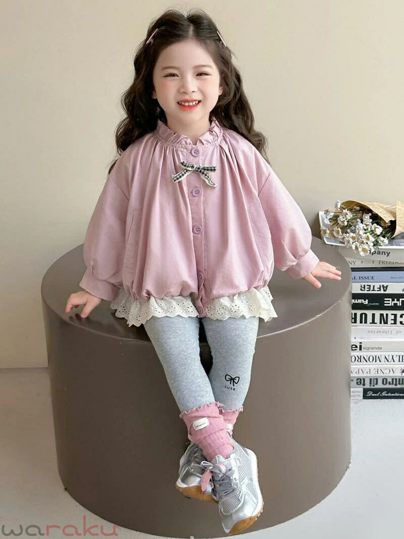 送料無料 子供服 ジャケット 女の子 長袖 キッズ ジュニア シンプル 無地 カジュアル キッズ アウター キレイめ かわいい ゆったり 普段着用 ダンス衣装 ヒップホップ hiphop オシャレ 秋 春 ブルゾン 冬 通学 通園 楽天海外通販