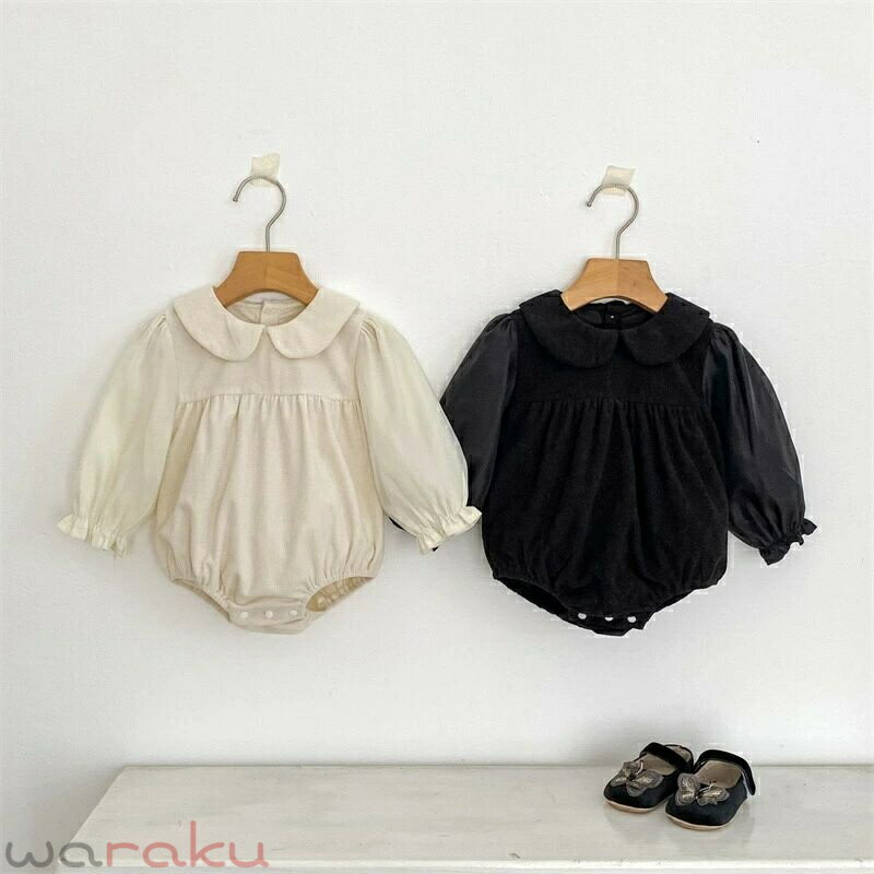 【送料無料】ロンパース 長袖 秋 春 女の子 女児 カバーオール スナップボタン ベビードレス 子供服 ベビー服 ガールズ 可愛い 洋服 パジャマ キッズ 赤ちゃん 服 柔らかい 新生児 出産お祝い 百日祝い お宮参り お食い初め ギフト 66 73 80 90cm 楽天海外通販