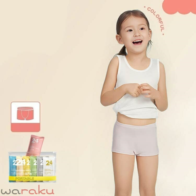 Underwear, Nightwear - ベビー ショーツ 下着 男児ショーツ 使い捨てパンツ 5枚セット 男の子 ボクサーパンツ キッズ 使い捨てショーツ 使い捨てパンツ ジュニア 子供 旅行用下着 綿 コットン 女児ショーツ 女の子 修学旅行 保育園 入学 通園 入学準備