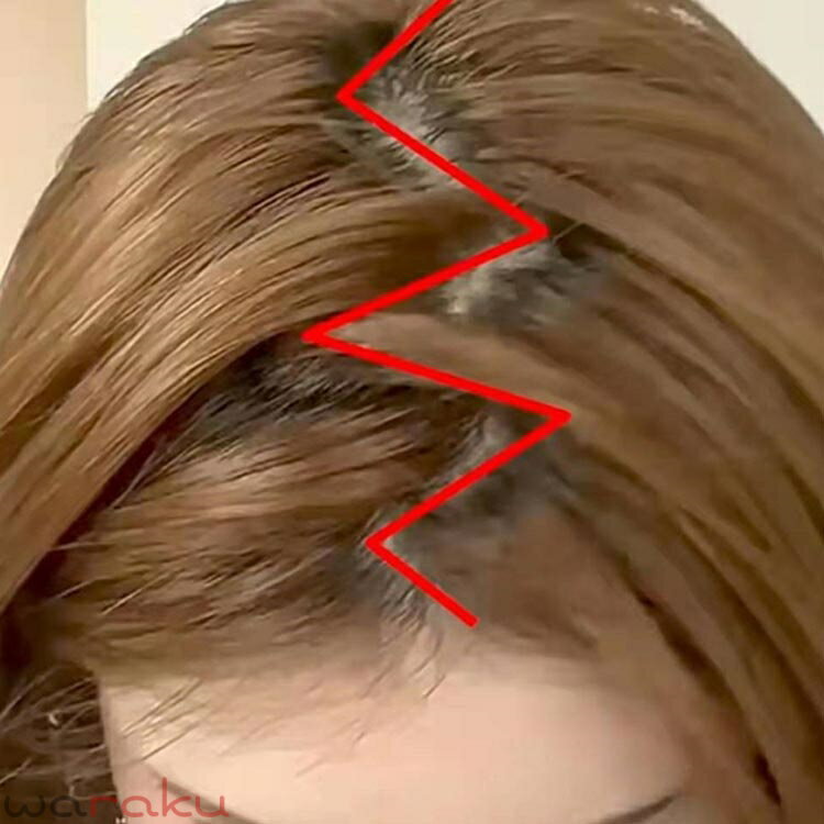 ヘアコーム クシ くし ふんわり 分け目 ヘアコーム ジグザグ Z型コーム 垢抜け 手...
